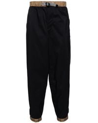 Kolor - Belted Tapered Trousers - Lyst
