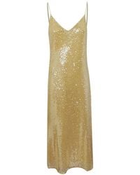 Ralph Lauren - Woven "Slip Dress" Midi Dress - Lyst
