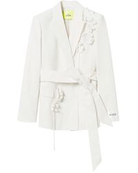 Twinset - Giacca Con Applicazione A Fiori - Lyst