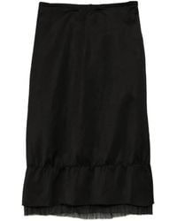 TOTEME - Satin Midi Skirt - Lyst