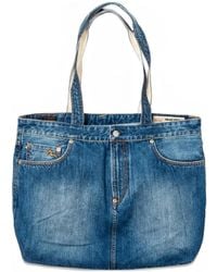 Palace - X Evisu Logo-Print Denim Tote Bag - Lyst