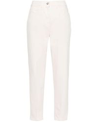 Peserico - Stretch-cotton Tapered Jeans - Lyst