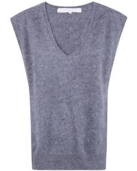 ABSOLUT CASHMERE - V-Neck Cashmere Sleeveless Sweater - Lyst