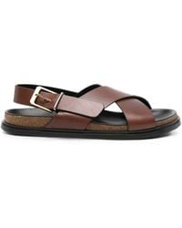 The Row - Crossover-Strap Buckle-Fastening Sandals - Lyst