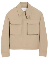 Ami Paris - Cotton Worker Jacket - Lyst