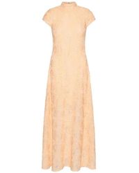 ROTATE BIRGER CHRISTENSEN - Mesh Capsleeve Maxi Dress - Lyst