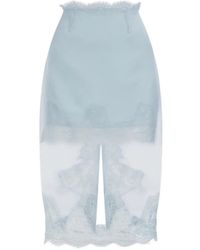 Aje. - Ophelia Lace-Trim Midi Skirt - Lyst