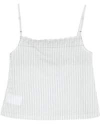 Low Classic - Gestreepte Top Met Kant - Lyst