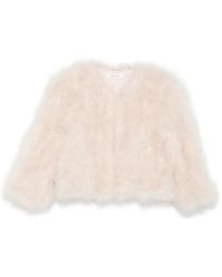 Liska - Feather-Trim Jacket - Lyst