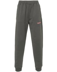 Helmut Lang - Logo-Print Cotton Track Pants - Lyst