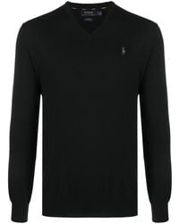 Polo Ralph Lauren - Logo Embroidered Cotton Jumper - Lyst