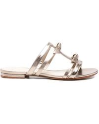 Alexandre Birman - Slim Clarita Cage Bow Flat Sandals - Lyst