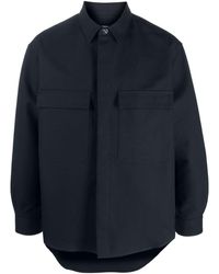 Giorgio Armani - Cotton Shirt Jacket - Lyst