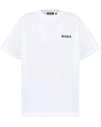 ROTATE BIRGER CHRISTENSEN - Logo T-Shirt - Lyst
