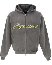 Represent - Contrasting-Detail Zip-Up Hoodie - Lyst