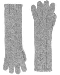 Gran Sasso - Cable-Knit Gloves - Lyst