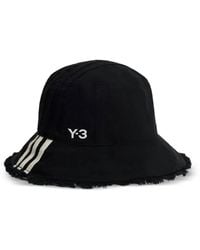 Y-3 - Chapeau À Rayures Et Bords Francs - Lyst