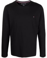 Tommy Hilfiger - Logo-embroidered Long-sleeve T-shirt - Lyst