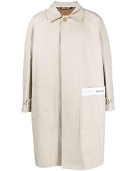 Palm Angels - Logo Cotton Trench Coat - Lyst