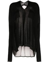 Masnada - Abstract-Print Wool Blouse - Lyst