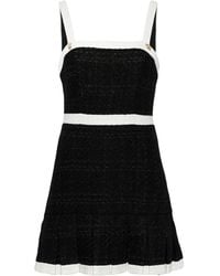 Alice + Olivia - Clarine Geplooide Jurk Met Vierkante Hals - Lyst