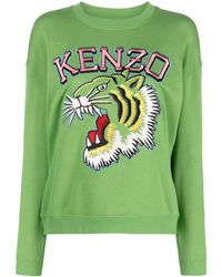 KENZO - Tiger Varsity Cotton Sweatshirt - Lyst