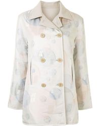 Hermès Giacca reversibile Pre-owned con stampa - Bianco