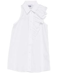 Alpha Studio - Ruffled Shirt - Lyst