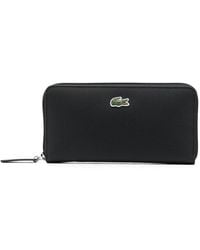 Lacoste - Crocodile Appliqué Logo Wallet - Lyst