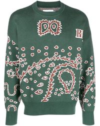 Rhude - Intarsia-Knit Jumper - Lyst