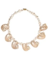 Jennifer Behr - Ondine Shell-Embellished Necklace - Lyst