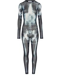 Jean Paul Gaultier - Crew-Neck Printed Jumpsuit - Lyst