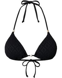 Twinset - Broderie Anglaise Triangle Bikini Top - Lyst