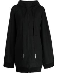 Melitta Baumeister - Longline Zip-Up Cotton Hoodie - Lyst