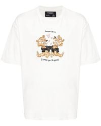 DOMREBEL - T-shirt en coton Choke à imprimé graphique - Lyst