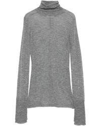 Elisabetta Franchi - Roll-Neck Wool Top - Lyst