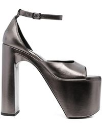 Balenciaga - Camden 160mm Leather Sandals - Lyst