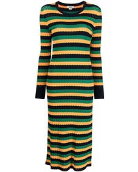 Jason Wu - Stripe-pattern Knitted Dress - Lyst
