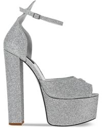 Philipp Plein - 120Mm Glitter-Detailing Leather Sandals - Lyst
