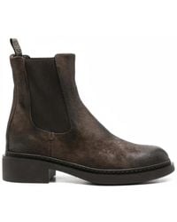 Pantanetti - Elasticated-Side Leather Chelsea Boots - Lyst