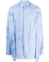 Ambush - Belted Cotton Long-sleeve Shirt - Lyst