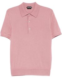 Tom Ford - Fine-Knit Polo Shirt - Lyst