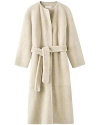 Almada Label - Shea Belted Shearling Coat - Lyst
