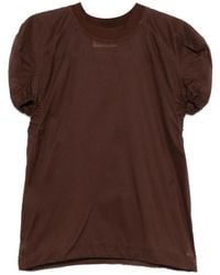 Plan C - Gathered T-Shirt - Lyst