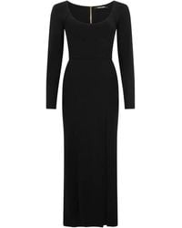 Roberto Cavalli - Long-Sleeve Slit Dress - Lyst