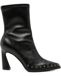 Alma En Pena. - Stud-Embellished Leather Ankle Boots - Lyst