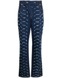 JUNTAE KIM - Vaqueros bootcut de talle alto - Lyst