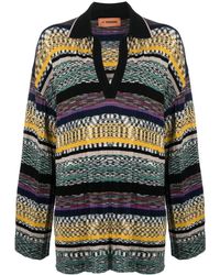 Missoni - Striped Relaxed-fit Polo Shirt - Lyst