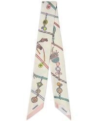 Versace - Jewel-Print Silk Scarf - Lyst