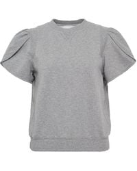 3.1 Phillip Lim - Tulip-Sleeve Crop-Top - Lyst